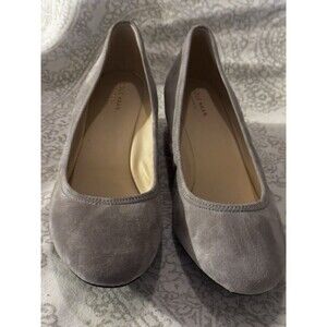 Cole Haan  grand os Shoes Wedges Women Size 10.B Gray Suede Slip On